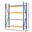 Giantz 2.4Mx2M Garage Shelving Warehouse Rack Pallet Racking Storage Shelf Blue Hot on Sale