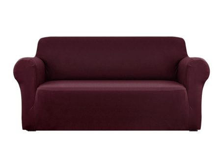 Artiss Sofa Cover Couch Covers 3 Seater Stretch Burgundy Online Hot Sale