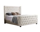 Milan Cream Velvet Tufted  Headboard and End board Bed Frame - Queen Fashion