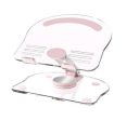 Pink Acrylic Foldable Tablet and Phone Stand - 360° Rotation, Anti-Slip Design, Lightweight and Compact Hot on Sale