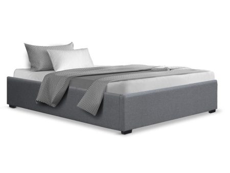 Artiss Bed Frame King Single Size Gas Lift Base Grey TOKI Sale