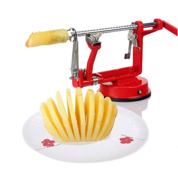 3-in-1 Apple Peeler, Corer, and Slicer with Suction Base – Effortless Fruit Prep Supply