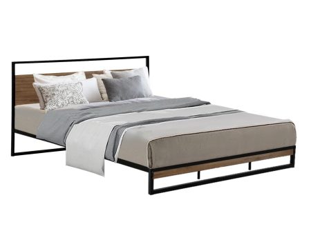 Artiss Bed Frame King Size Metal Frame DANE For Discount