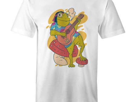 Mens Frog Playing Guitar T-Shirt For Sale