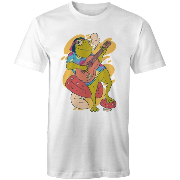 Mens Frog Playing Guitar T-Shirt For Sale