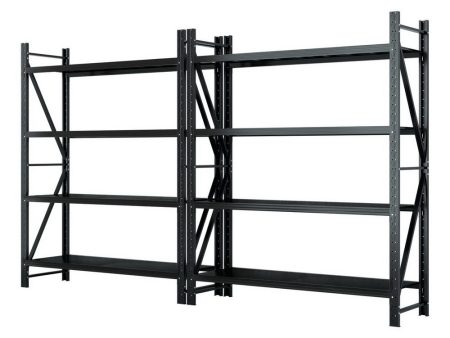 Giantz 4Mx2.4M Garage Shelving Warehouse Rack Black Discount