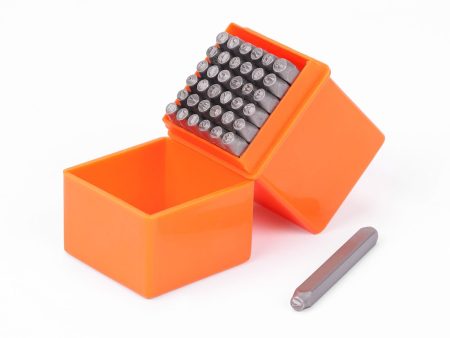 37Pcs Letter Number Stamp Punch Set DIY Hardened Ball Bearing Steel Tool 3mm For Sale