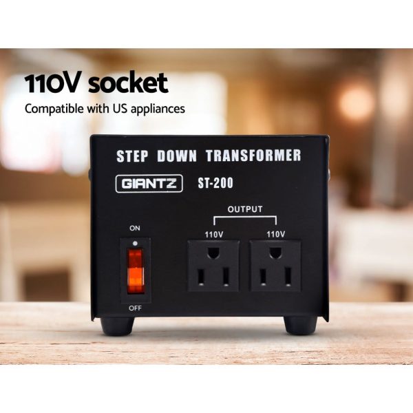 Giantz Step Down Transformer 200W 240V TO 110V Stepdown Voltage Converter AU-US Online now