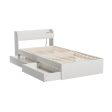 Artiss Bed Frame Single Size Mattress Base wtih Charging Ports 2 Storage Drawers Online Hot Sale