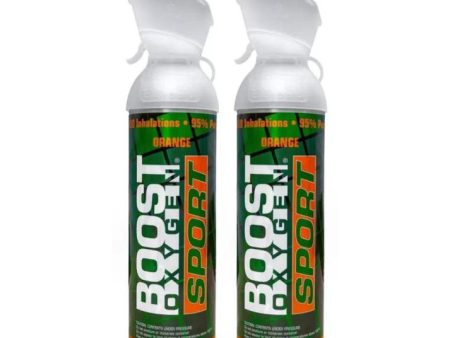 2x 10 Litres of Boost Sport Oxygen in a Can Supplemental - 200 Breath (Large) Supply