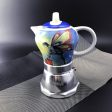 Fairy Vintage Porcelain Ceramic Italian Stove Top Espresso Coffee Maker 3-4Cups 200ml Fashion