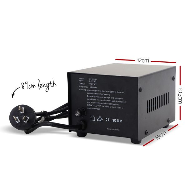 Giantz Step Down Transformer 200W 240V TO 110V Stepdown Voltage Converter AU-US Online now