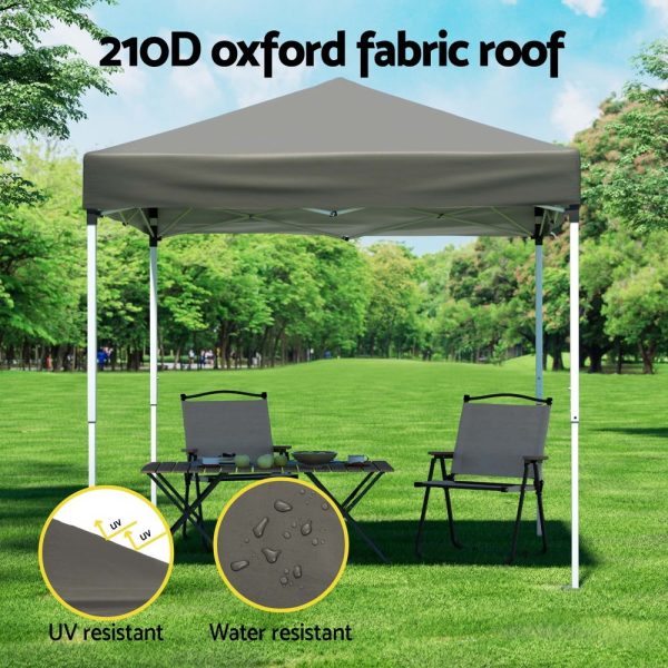 Instahut Gazebo 2x2m Outdoor Patio Garden Marquee Shade Grey Online Sale