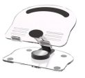 Black Acrylic Foldable Tablet and Phone Stand - 360° Rotation, Anti-Slip Design, Lightweight and Compact Sale