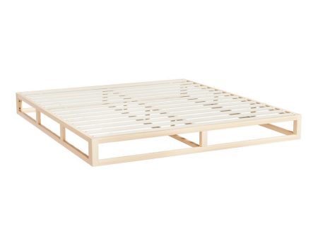 Artiss Bed Frame King Size Wooden Base Mattress Platform Timber Pine KALAM For Sale