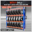 2mx2m Steel Racks Shelves Garage Storage Warehouse Tyre Shelving 1000 Capacity on Sale