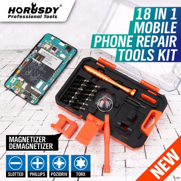 HORUSDY 18 in 1 Mobile Phone Repair Tools Kit Pry Opening Tool Screwdriver Cheap