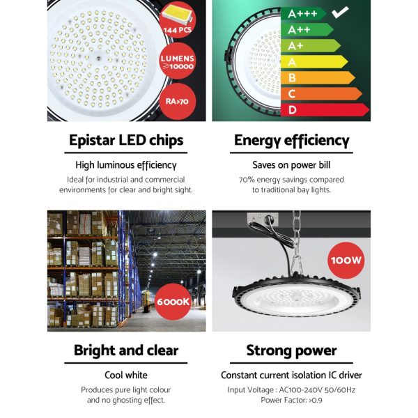 Leier High Bay Light LED 100W Industrial Lamp Workshop Warehouse Factory Lights For Sale