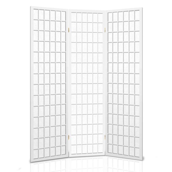 Artiss 3 Panel Room Divider Screen 131x179cm White Supply