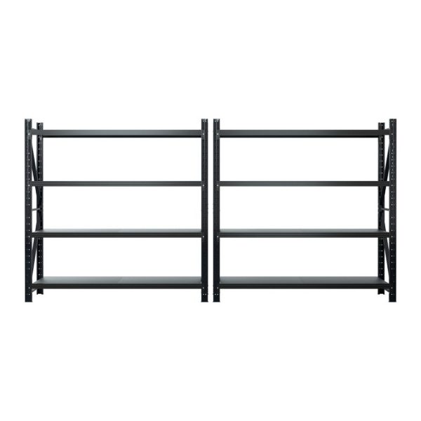 Giantz 4Mx2M Garage Shelving Warehouse Rack Black Hot on Sale