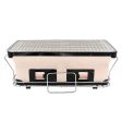 Portable Hibachi Tabletop Grill Dual Charcoal BBQ Chambers For Discount