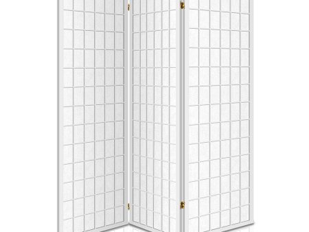 Artiss 3 Panel Room Divider Screen 131x179cm White Supply