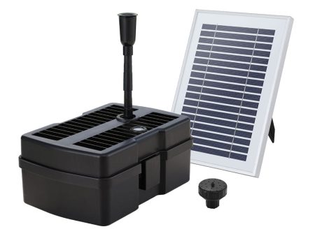 Gardeon Solar Submersible Water Pond Fountain Pump with Filter Box 4.6FT 470L H Hot on Sale