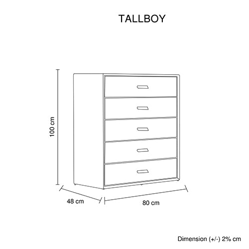 Estella Tallboy MDF Construction Fabric Upholstery Iron Feet Online Hot Sale