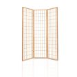 Artiss 3 Panel Room Divider Screen 131x179cm Natural For Discount