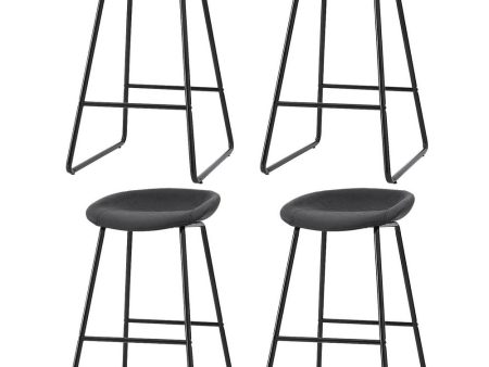 Artiss 4x Bar Stools Kitchen Dining Chairs Counter Stool PU Leather Metal For Discount