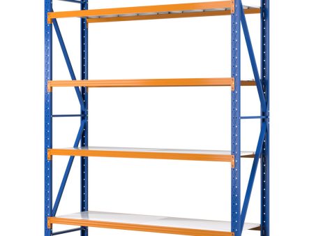 Giantz 2.4Mx2M Garage Shelving Warehouse Rack Pallet Racking Storage Shelf Blue Hot on Sale