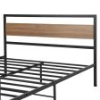 Artiss Bed Frame Queen Size Metal Base Mattress Platform Foundation Black DREW Sale