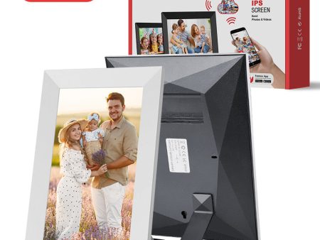 White 32GB Storage 10-Inch WiFi Digital Photo Frame | HD Display + Remote Photo Video Sharing via App | Online Sale