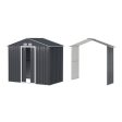 Giantz Garden Shed Outdoor Storage 2.15x1.74M Tool Workshop House w Extension Kit Fashion