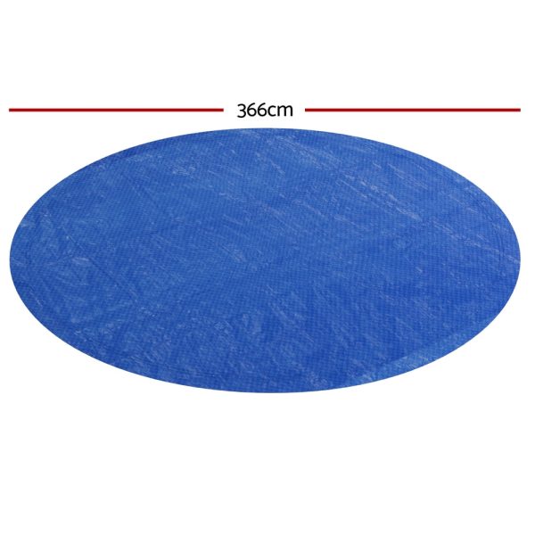 Aquabuddy Pool Cover Fit 3.66m Round Above-ground Swimming Pool Blanket Blue For Cheap