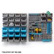 Baumr-AG 44 Part Storage Bin Rack Wall Mounted Tool Organiser Box Shelving Online now