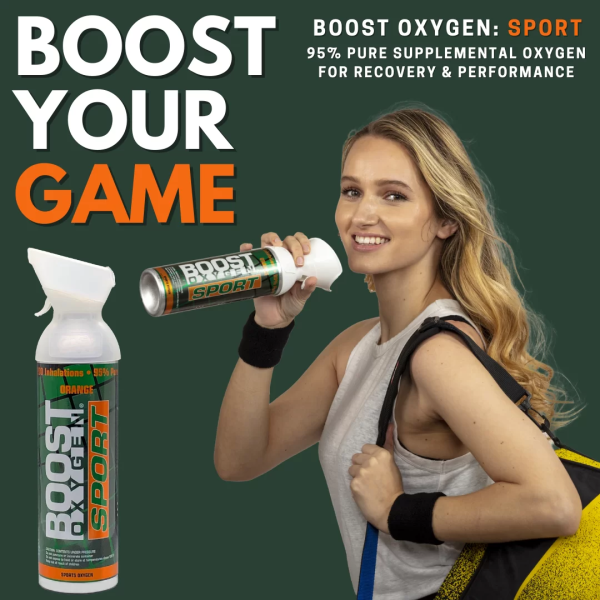 2x 10 Litres of Boost Sport Oxygen in a Can Supplemental - 200 Breath (Large) Supply