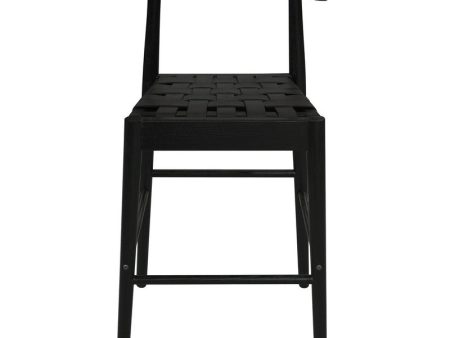 Elliot Leather Kitchen Counter Stool (Black) Online Sale