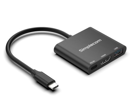 Simplecom DA320 USB-C 3-In-1 Adapter USB 3.2 Gen 1 5Gbps PD HDMI 2.0 4K@60Hz Fashion