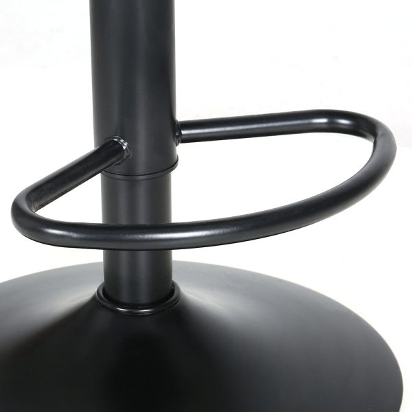 Artiss 2x Bar Stools Padded Seat Gas Lift Black Online Hot Sale