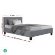 Artiss Bed Frame Single Size Grey NEO Hot on Sale