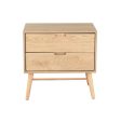 Artiss Bedside Table Drawers Side End Table Storage Cabinet Nightstand Oak GINO Cheap