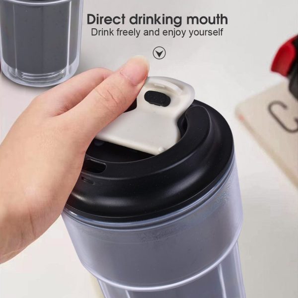 460ml Double wall insulated Coffee Cup Black Discount