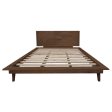 Gatsby Platform Queen Bed (Walnut) Fashion