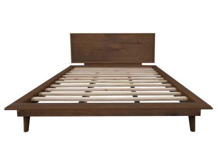 Gatsby Platform Queen Bed (Walnut) Fashion