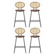 Artiss 4x Bar Stools PU Leather Stools Brown Hot on Sale