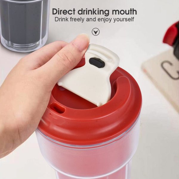 460ml Double wall insulated Coffee Cup Red Hot on Sale