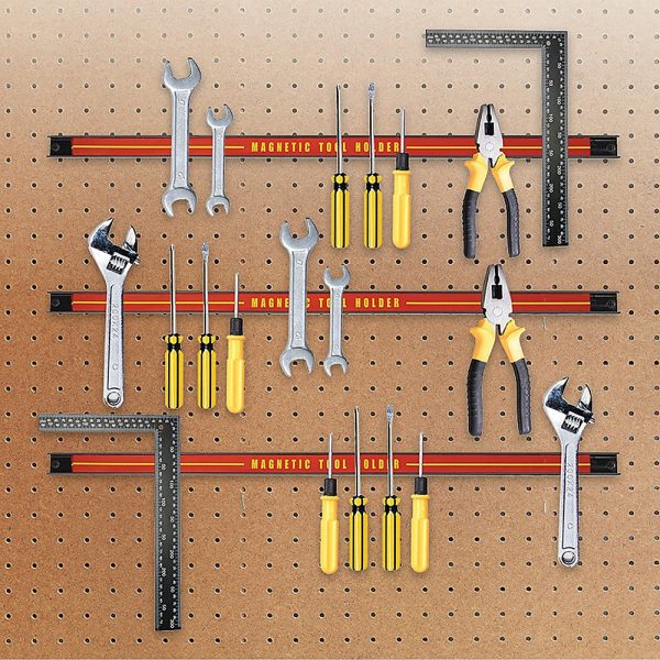 3 x 61cm Magnetic Wall Mounted Tool Holder Storage Organiser Garage Workshop For Sale