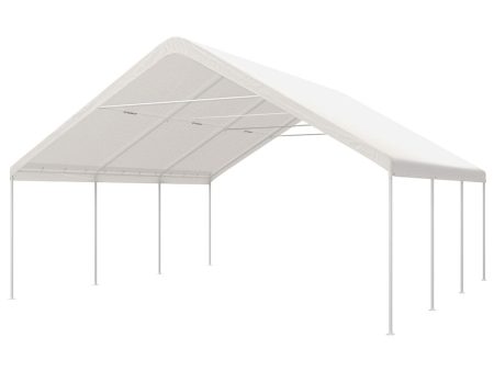 Instahut Carports 6x6m Carport Kits Steel Shelter Gazebo Canopy Garage Portable Garden Shed Online Sale