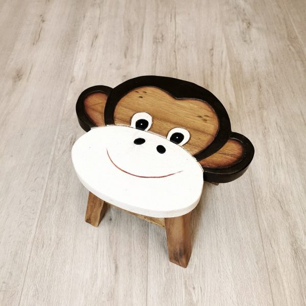 Kids Wooden Stool Monkey Sale